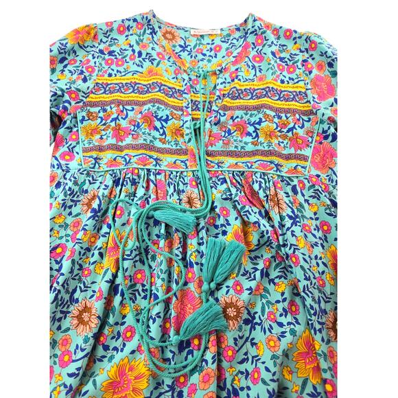 R. Vivimos | Boho Dress with Tassles | Size Small (4/6) - Picture 2 of 5